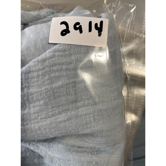 Cynthia Rowley Linen ablene Light Blue Textured Blouse 2X Lightweight Lagenlook - Picture 10 of 10